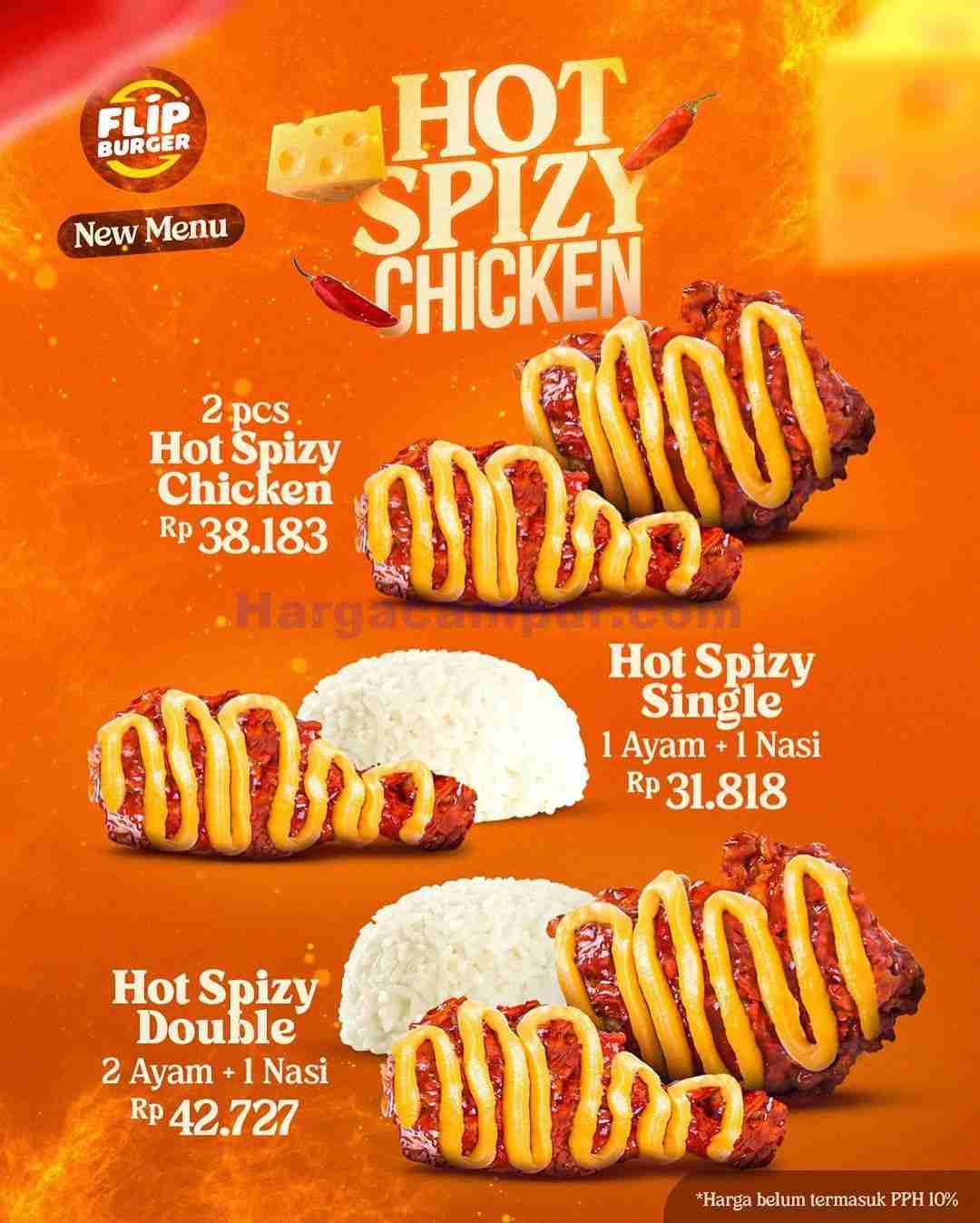 Harga Promo Flip Burger Menu Baru Hot Spizy Chicken 2