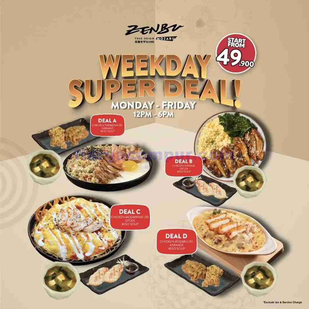 Promo Zenbu Weekday Super Deal Appetizer Harga Mulai 49Ribu