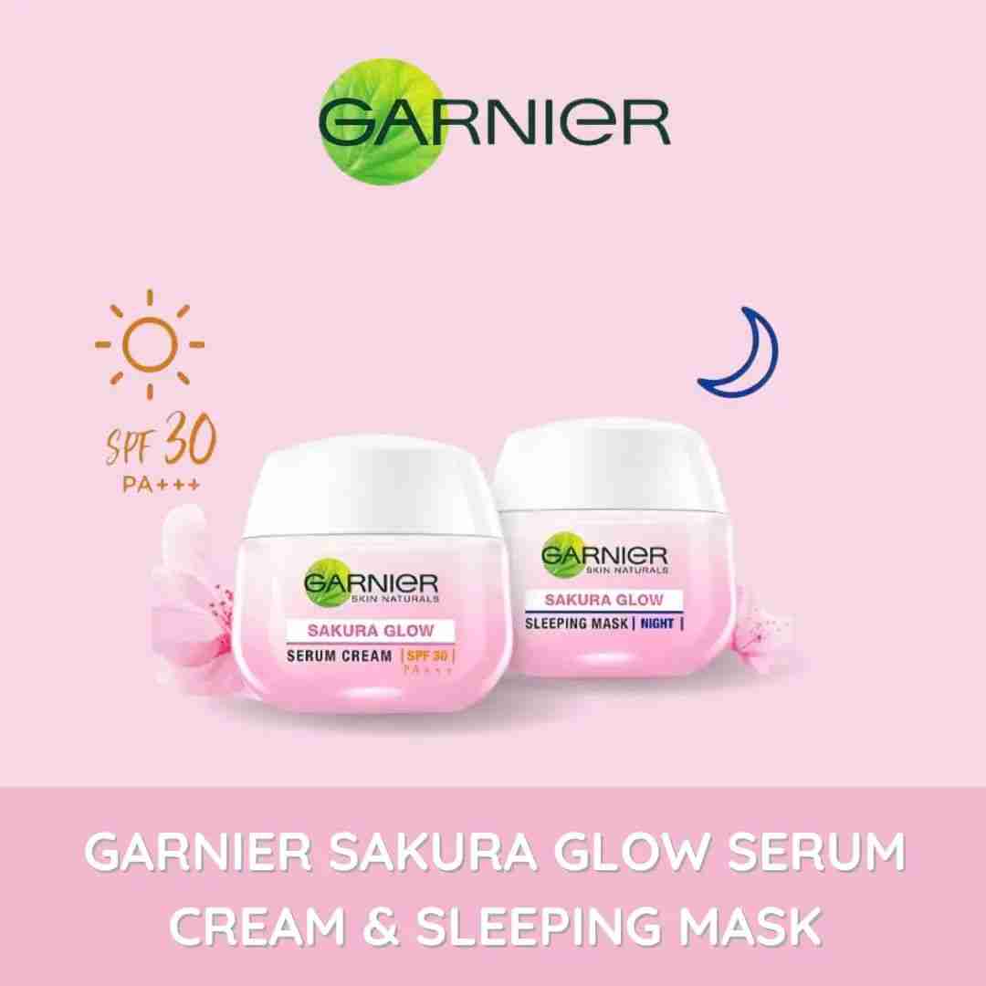 Garnier Sakura Glow Serum Night Cream