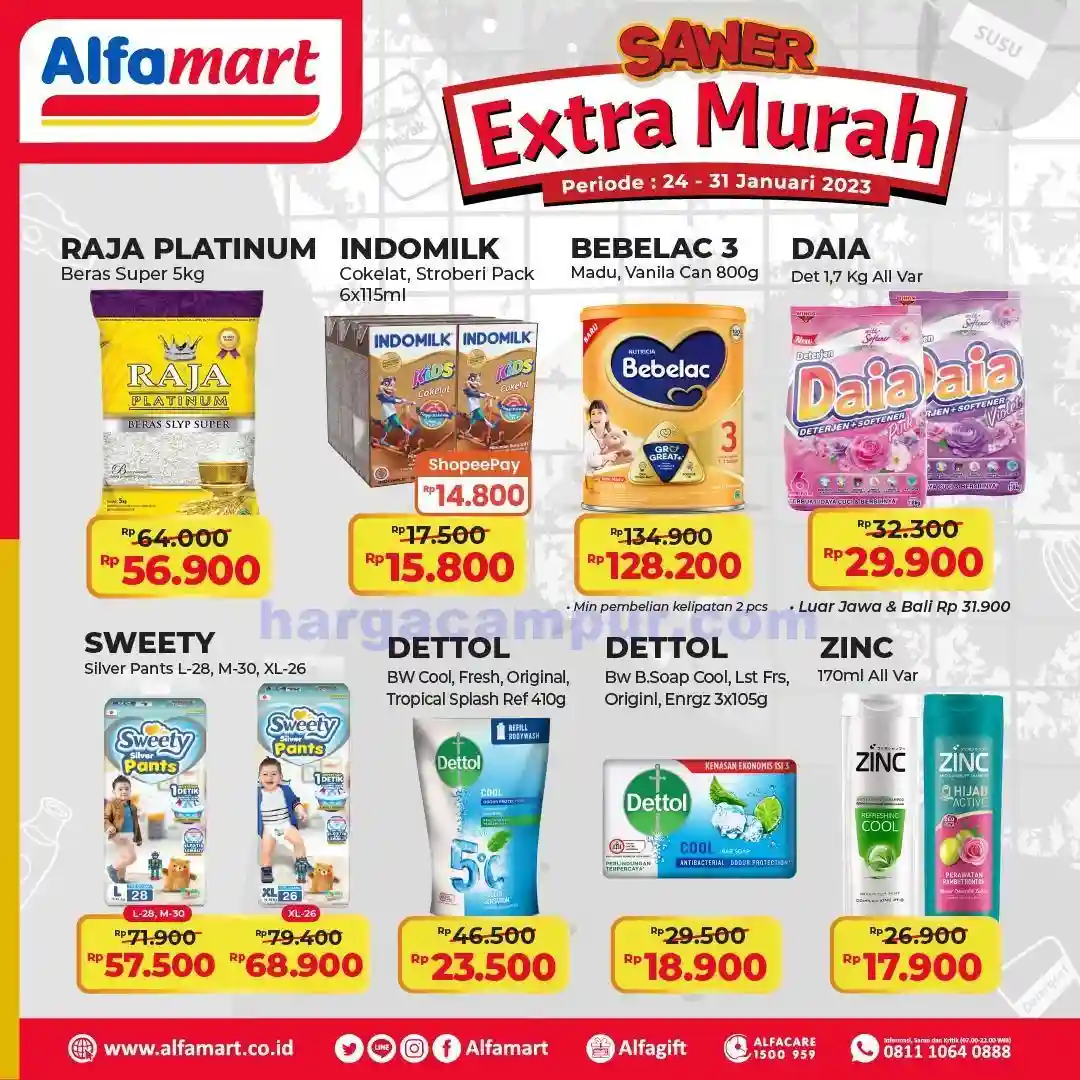 Promo Sawer Alfamart Extra Murah 24-31 Januari 2023
