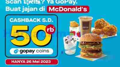 Mcdonalds Promo Gopay Payday Cashback Hingga 50Ribu Gopay Coins