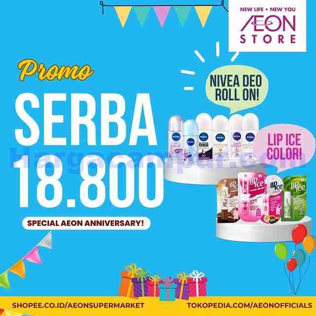 Promo AEON Store Anniversary Harga Serba Rp 8.800 Rp 18.800 1
