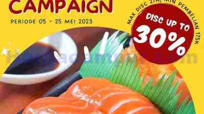 Promo AEON Store Mega Campaign Gofood Diskon Hingga 30% Untuk AEON Sushi
