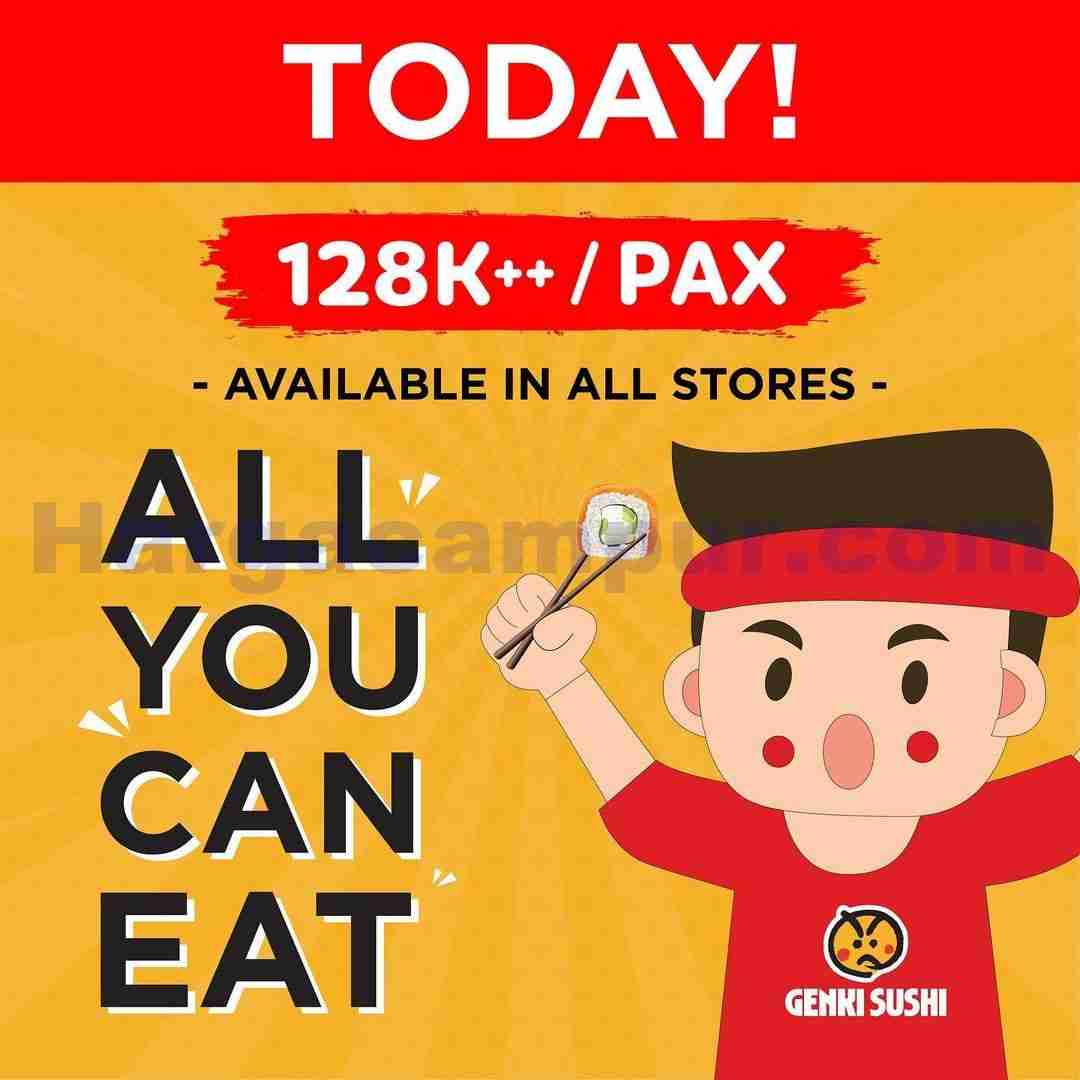 Promo Genki Sushi All You Can Eat Hanya 128Ribu Pax 1