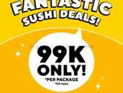 Promo Genki Sushi Fantastic Sushi Deal 4 Item Hanya 99Ribu