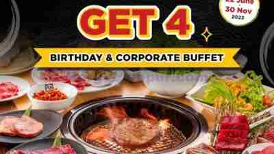 Promo Gyukaku Beli 3 Gratis 1 Buffet & Diskon 15% All Buffets 1