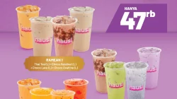 Promo HAUS! Ramadhan Hemat 4 Cup Minuman Hanya 47 Ribu