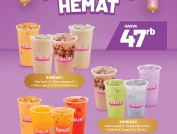 Promo HAUS! Ramadhan Hemat 4 Cup Minuman Hanya 47 Ribu