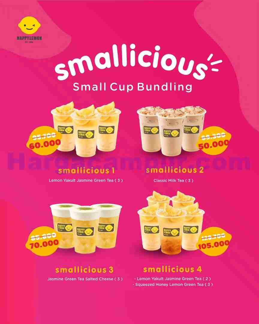 Promo Happy Lemon Small Cup Bundling Mulai Rp 50Ribu 1