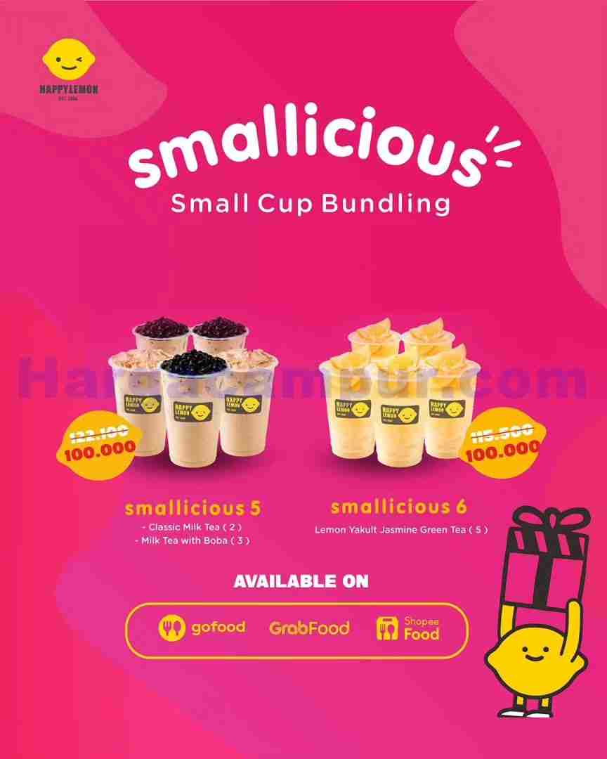 Promo Happy Lemon Small Cup Bundling Mulai Rp 50Ribu 2