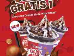 Promo Haus Beli 2 Gratis 1 Choco Ice Cream KitKat Terbaru April 2024