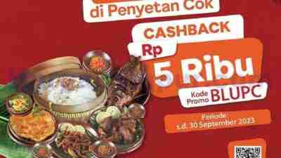 Promo Penyetan Cok Cashback 5Ribu Pakai QRIS BLU by BCA