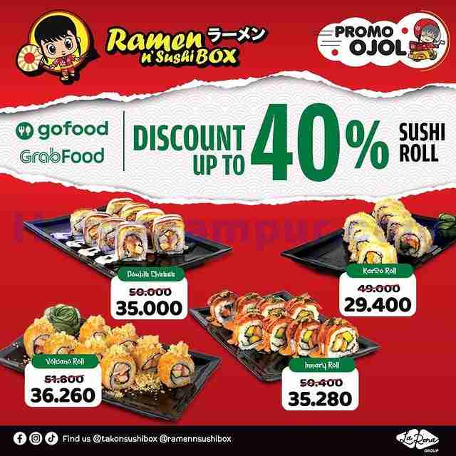 Promo Ramen N Sushi Box Diskon Hingga 50% Khusus Gofood & GrabFood 4