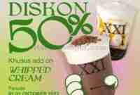 Promo XXI Cafe Diskon 50% Khusus Add-On Whipped Cream