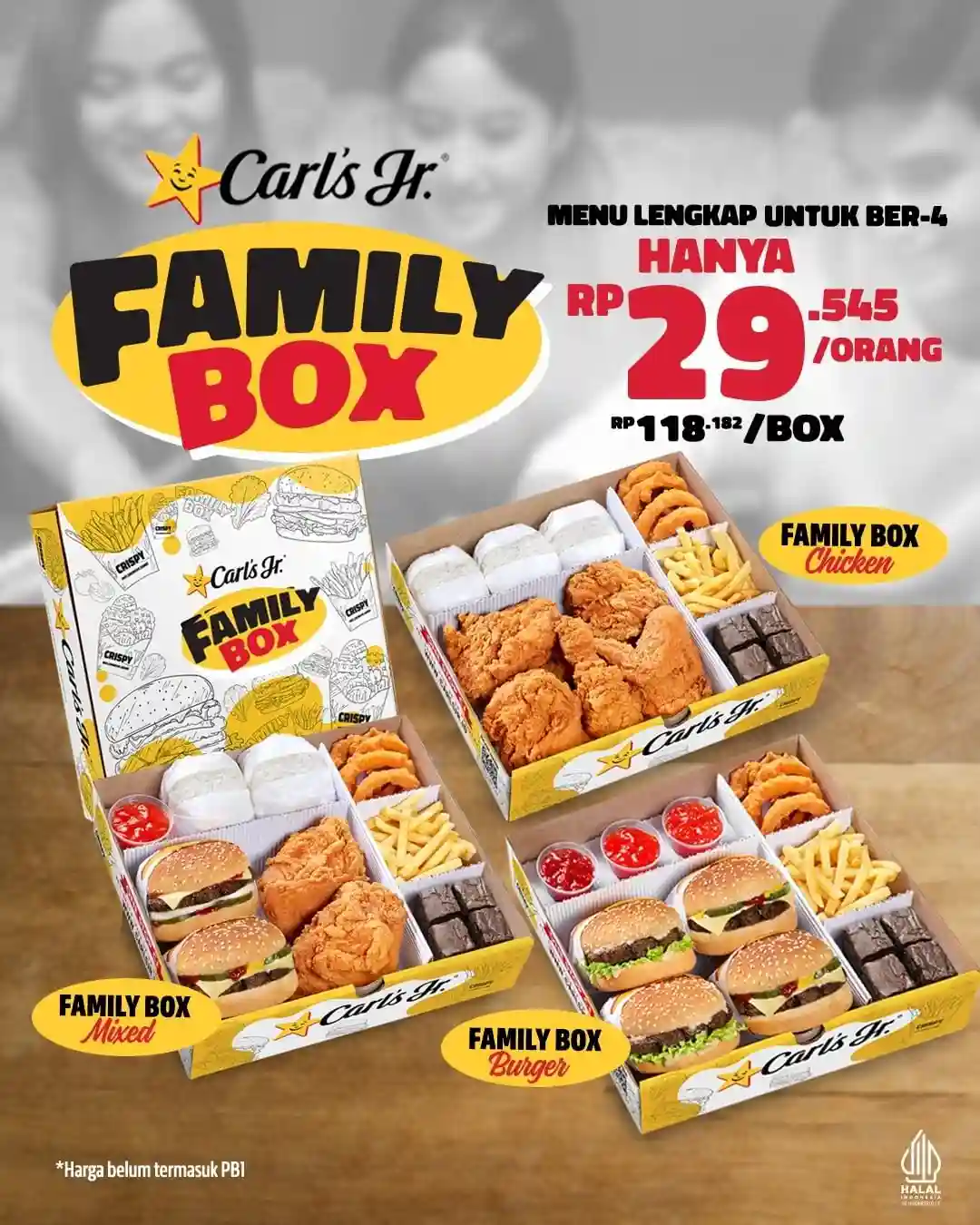 Promo Carls Jr Family Box Ber 4 Hanya 29Ribuan