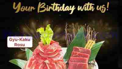 Promo Gyukaku Beli Birthday Buffet Gratis Birthday Beef Blast