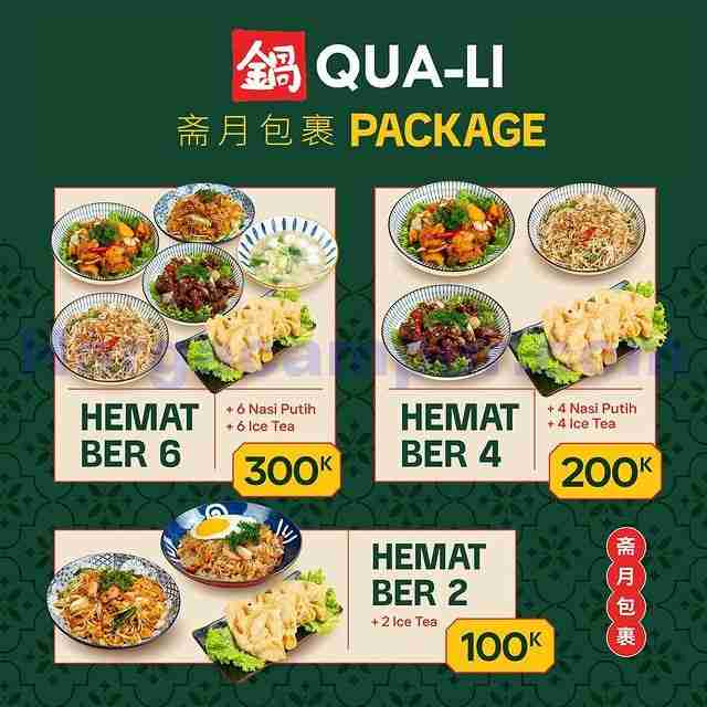 Promo Qua Li Paket Hemat Couple & Keluarga Mulai Rp 100 Ribu