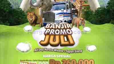 Promo Taman Safari Bogor All Day Kereta Wisata+Safari Siang Hanya 260Ribu