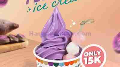 Promo Tom Sushi Menu Baru Taro Ice Cream Hanya Rp 15 Ribu