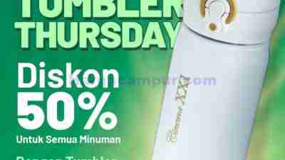 Promo XXI Cafe Tumbler Thursday Diskon 50%