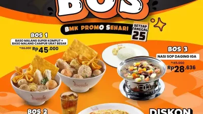 Promo BMK Baso Mie Kopi Paket BOS Diskon 25%