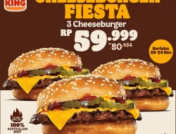 Promo Burger King Beli 3 Cheeseburger Harga Hanya 59Ribu