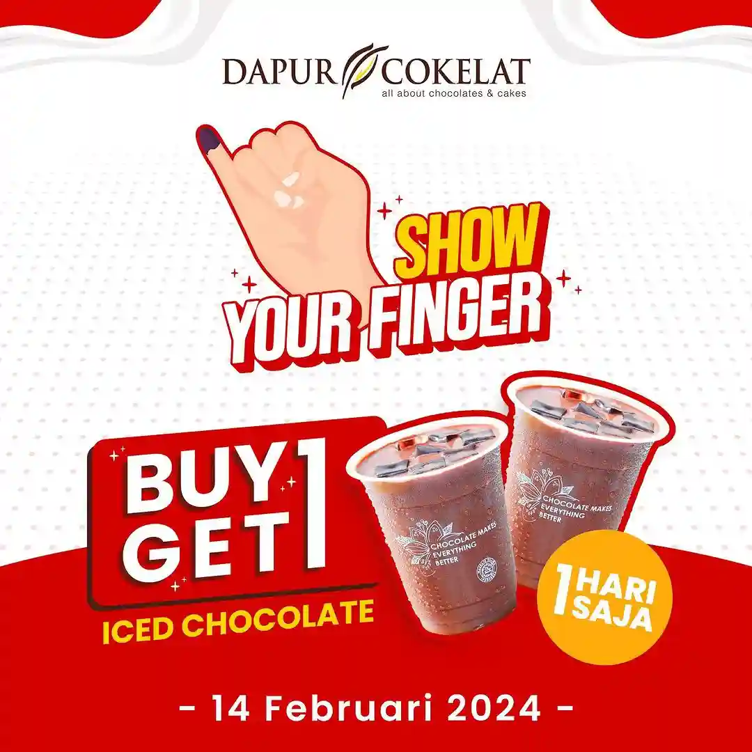 Promo Dapur Cokelat Beli 1 Gratis 1 Spesial Pemilu 14 Februari 2024