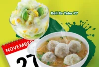 Promo Es Teler 77 Spesial Pilkada Gratis Bakso Kuah
