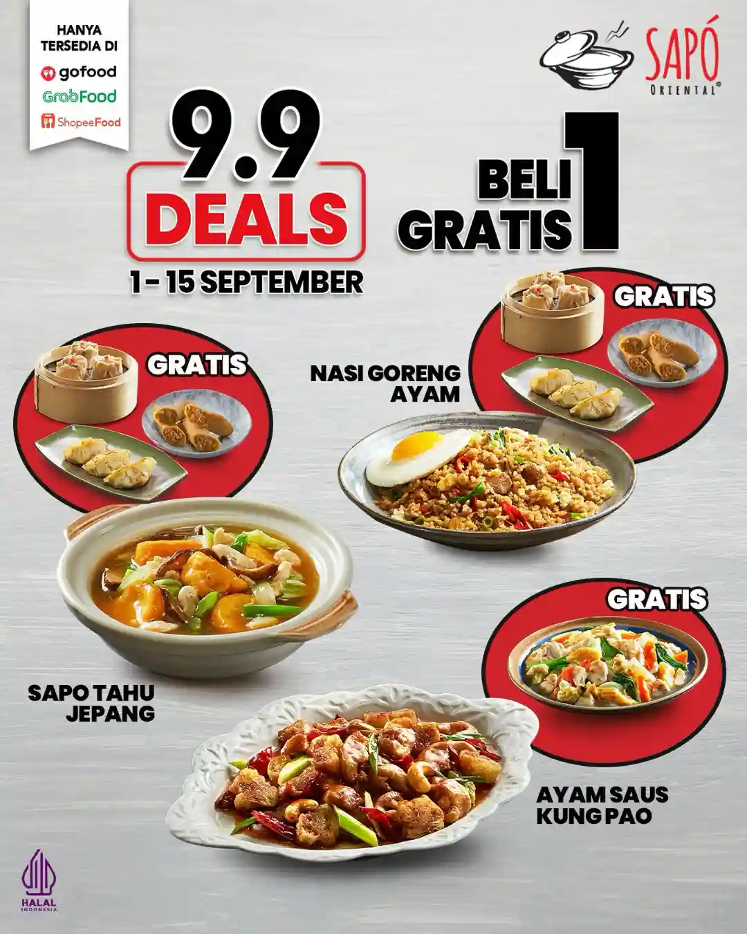 Promo Sapo Oriental Spesial 9.9 Deals Beli 1 Gratis 1