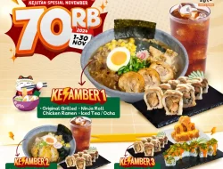 Promo Suteki Sushi Paket Kesamber Harga Hanya 70Ribu