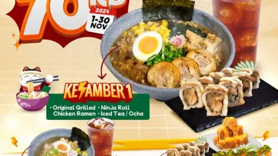 Promo Suteki Sushi Paket Kesamber Harga Hanya 70Ribu