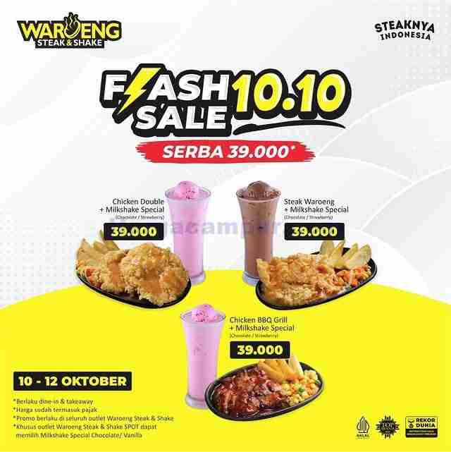 Promo Waroeng Steak Flash Sale 10.10 Serba 39Ribu