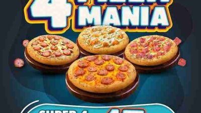 Promo Dominos Pizza 4 Pizza Mania 15Ribuan Oktober 2025