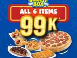 Promo Dominos Pizza Biggest Unboxing Hanya 99 Ribu