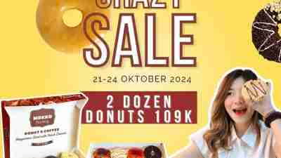 Promo Mokko Factory Crazy Sale 2 Lusin Donat 109Ribu