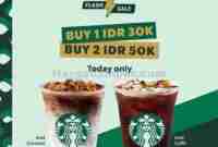 Promo Starbucks Flash Sale Beli 2 Minuman Hanya 50Ribu