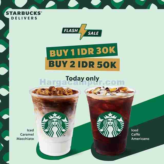 Promo Starbucks Flash Sale Beli 2 Minuman Hanya 50Ribu