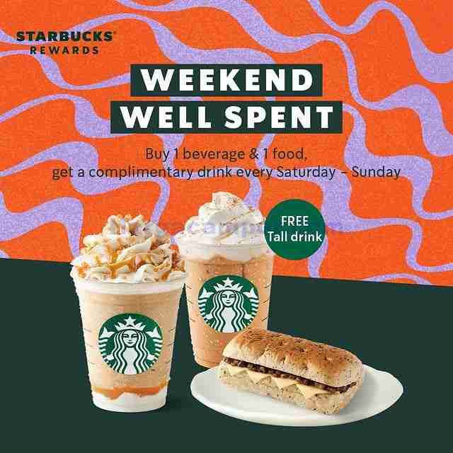 Promo Starbucks Weekend Well Spent Gratis 1 Minuman Tall 1