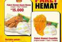 Promo Ayam Geprek Bensu Paket Hemat Hanya 15 Ribu