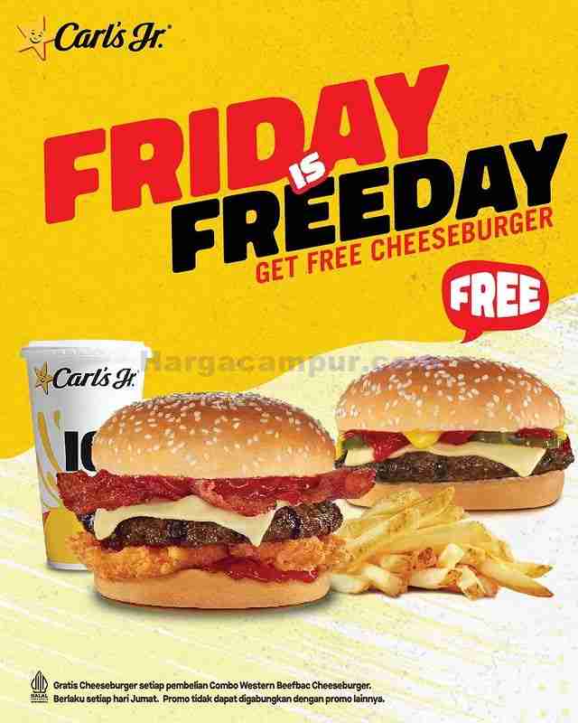 Promo Carls Jr Friday is Freeday Beli 1 Gratis 1