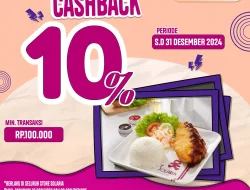 Promo Solaria Beli 100Ribu Cashback Hingga 10% Pakai OVO