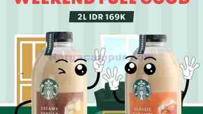 Promo Starbucks 2 Minuman 1L Hanya 169K Desember 2023