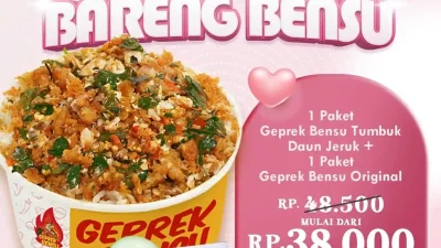 Promo Geprek Bensu Spesial Nge Date Bareng Bensu 38 Ribu