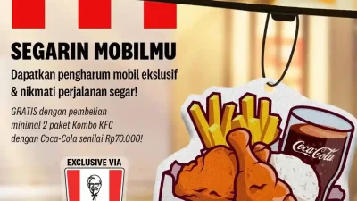 Promo KFC Drive Thru Dapat Gratis Pengharum Mobil