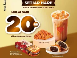 Promo Kopi Kenangan Menu Gratis Setiap Hari