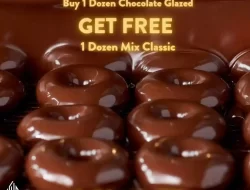 Promo Krispy Kreme Beli 1 Gratis 1 Lusin Doughnut Mix Classic