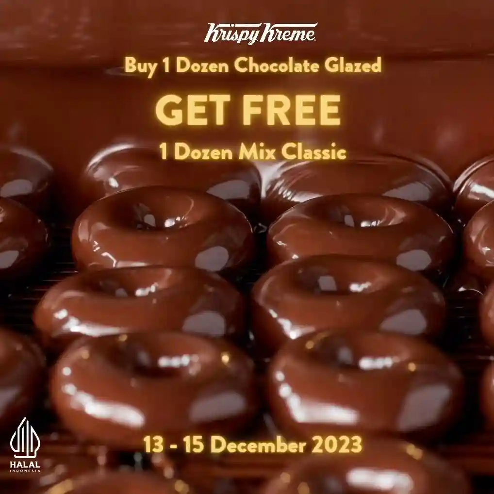 Promo Krispy Kreme Beli 1 Gratis 1 Lusin Doughnut Mix Classic