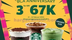 Promo Starbucks HUT BCA ke 67 beli 3 Minuman Hanya 67Ribu