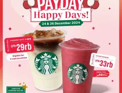 Promo Starbucks Spesial Payday Minuman Hanya 29Ribu