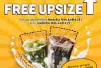 Promo XXI Cafe Free Upsize Setiap Pembelian Matcha Hojicha Oat Latte